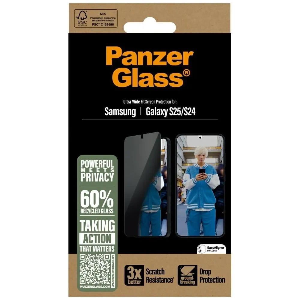 Hurtownia GSM - PanzerGlass Ultra-Wide Fit Samsung Galaxy S25 - PZG821 - {ean13} - Hurt