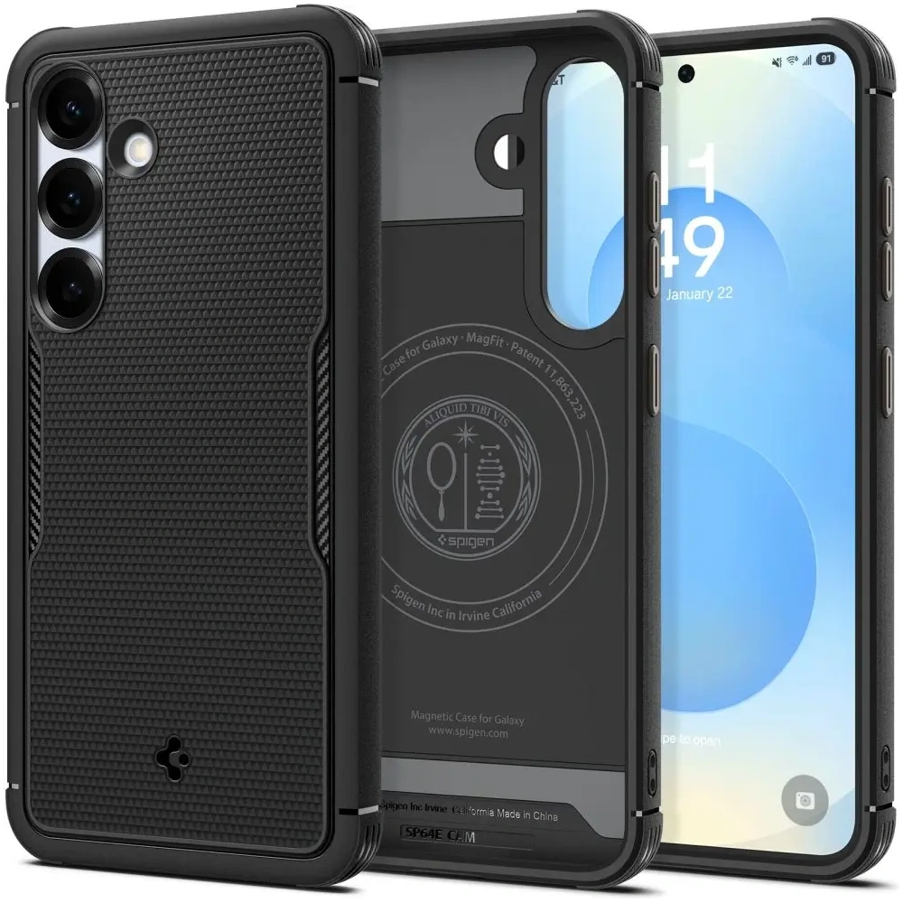 Hurtownia GSM - Spigen Core Armor Mag MagSafe Samsung Galaxy S25+ Plus Negru Mat - SPN16652 - {ean13} - Hurt