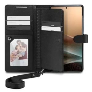 Wholesale Spigen Wallet S Samsung Galaxy S25 Ultra Black - SPN16655 - {ean13} - Hurt
