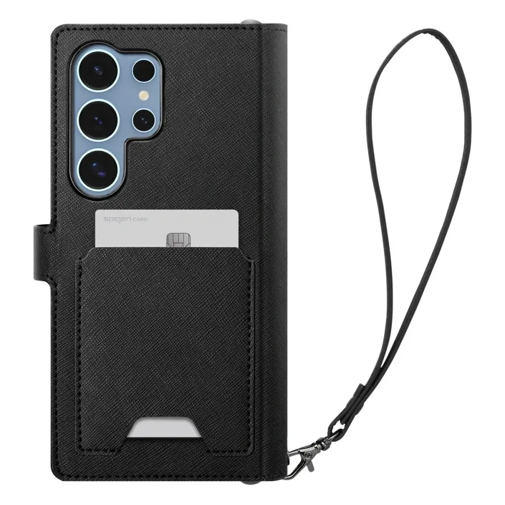 Wholesale Spigen Wallet S Samsung Galaxy S25 Ultra Black - SPN16655 - {ean13} - Hurt