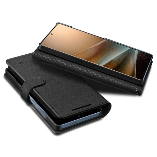 Etui z klapką Spigen Wallet S Samsung Galaxy S25 Ultra Black