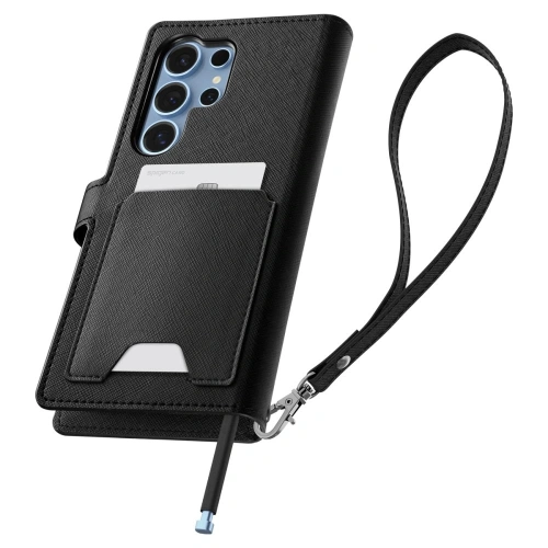 Etui z klapką Spigen Wallet S Samsung Galaxy S25 Ultra Black