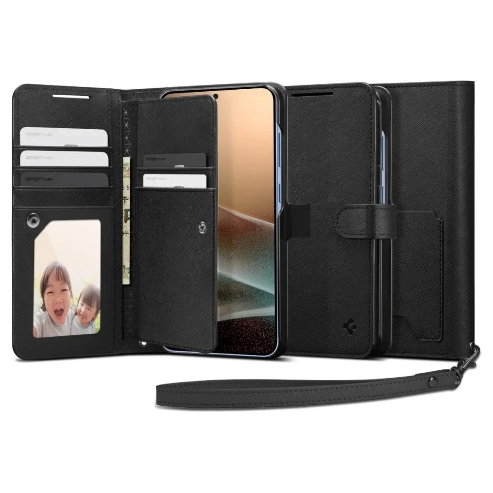 Wholesale Spigen Wallet S Samsung Galaxy S25+ Plus Black - SPN16656 - {ean13} - Hurt