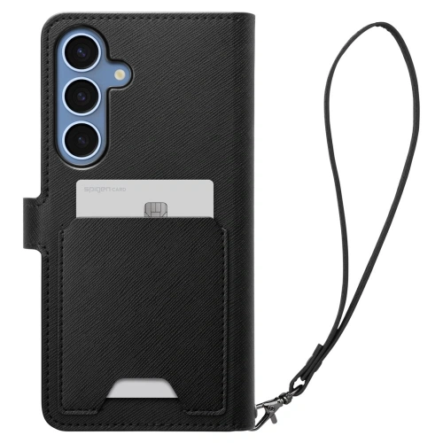 Etui z klapką Spigen Wallet S Samsung Galaxy S25+ Plus Black