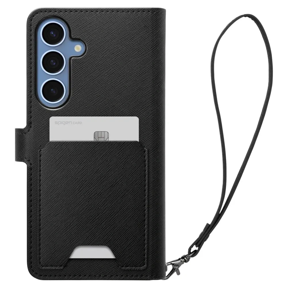Hurtownia GSM - Spigen Wallet S Samsung Galaxy S25+ Plus Schwarz - SPN16656 - {ean13} - Hurt