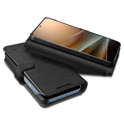Etui z klapką Spigen Wallet S Samsung Galaxy S25+ Plus Black