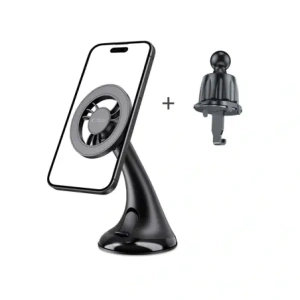 Hurtownia GSM - Magnetický držák do auta na palubní desku / okno / do mřížky Tech-Protect N56 Magnetic MagSafe Dashboard Unrg & Vent Car Mount Black - THP3896 - {ean13} - Hurt