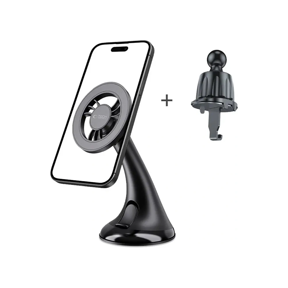 Wholesale Tech-Protect N56 Magnetic MagSafe Dashboard Unrg & Vent Car Mount Black - THP3896 - {ean13} - Hurt