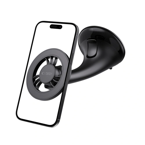 Magnetyczny uchwyt samochodowy na kokpit / szybę / do kratki Tech-Protect N56 Magnetic MagSafe Dashboard Unrg & Vent Car Mount Black