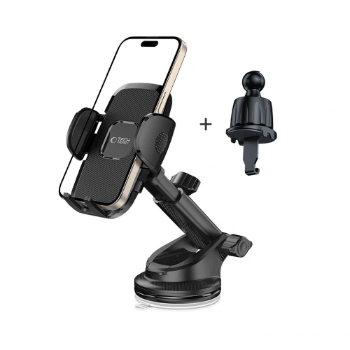 Uchwyt samochodowy na kokpit / szybę / do kratki Tech-Protect V3 Universal Dashboard & Vent Car Mount Black