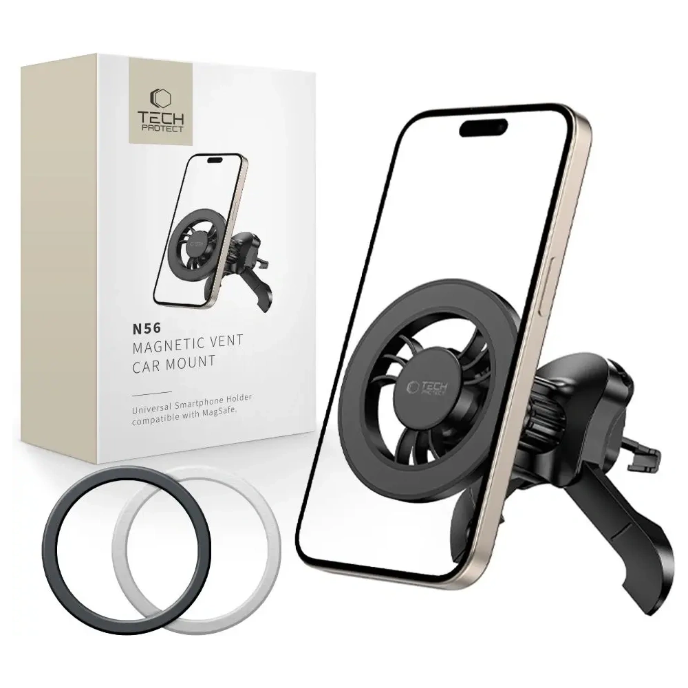Wholesale Tech-Protect N56 Magnetic MagSafe Stable Vent Car Mount Black - THP3901 - {ean13} - Hurt