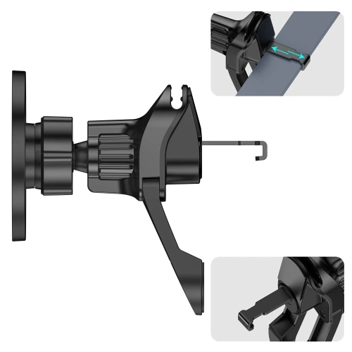 Magnetyczny uchwyt samochodowy do kratki Tech-Protect N56 Magnetic MagSafe Stable Vent Car Mount Black