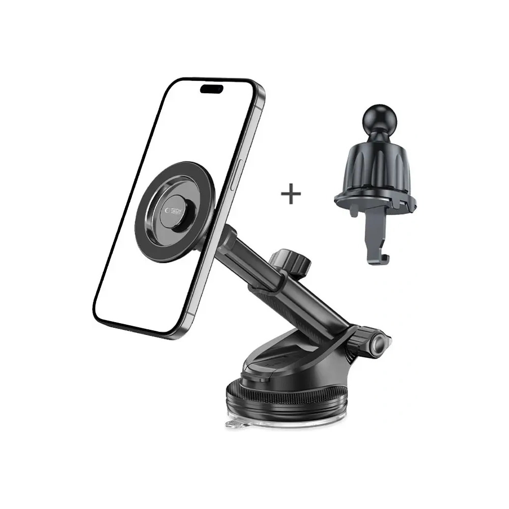 Wholesale Tech-Protect N58 Magnetic MagSafe Dashboard & Vent Car Mount Black - THP3902 - {ean13} - Hurt