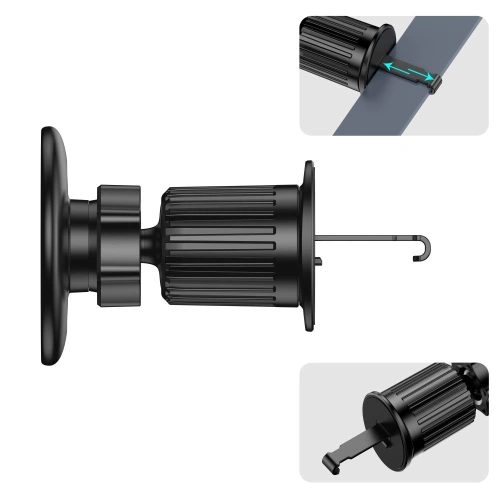 Magnetyczny uchwyt samochodowy do kratki Tech-Protect N58 Magnetic MagSafe Vent Car Mount Black