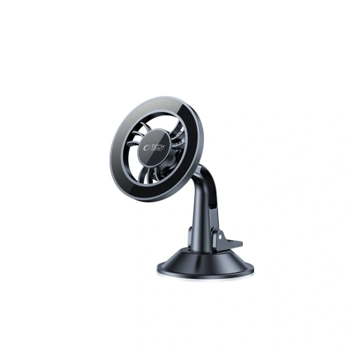 Magnetyczny uchwyt samochodowy na kokpit / szybę Tech-Protect N56 Magnetic MagSafe Dashboard Shrt Car Mount Black
