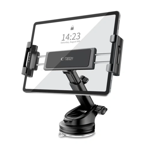 Uchwyt samochodowy na kokpit / szybę / do kratki do tableta Tech-Protect V4 Universal Windshield & Dashboard Car Mount For Tablet Black