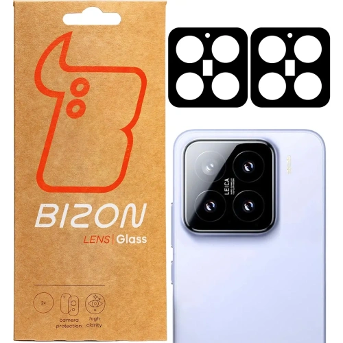 Szkło na aparat Bizon Glass Lens do Xiaomi 15 [2 PACK]