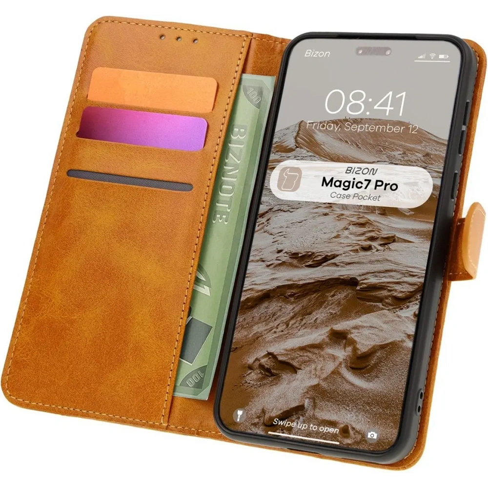 Hurtownia GSM - Bizon Caz Pocket Honor Magic7 Pro maro - BIZ8344 - {ean13} - Hurt