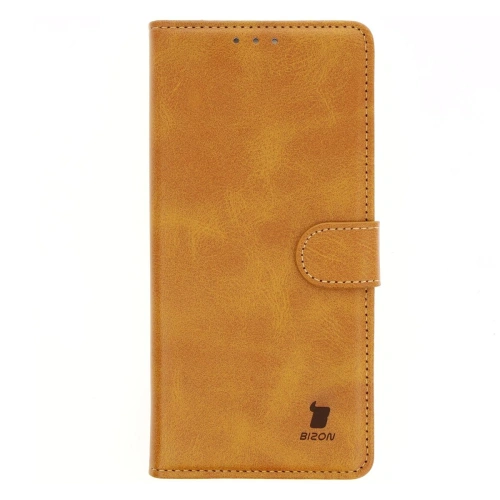 Etui z klapką Bizon Case Pocket do Motorola Moto G15 / G15 Power / G05 brązowe