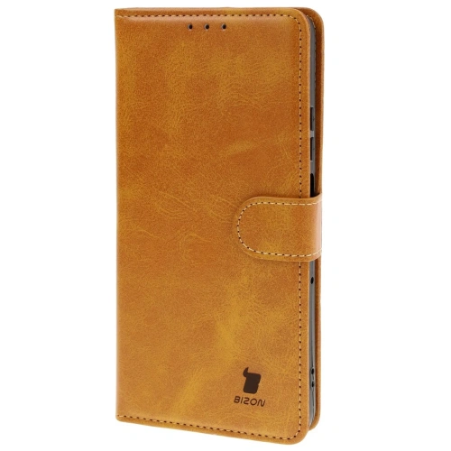 Etui z klapką Bizon Case Pocket do Motorola Moto G75 5G brązowe