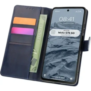 Hurtownia GSM - Bizon Case Pocket Motorola Moto G75 5G albastru marin - BIZ8352 - {ean13} - Hurt