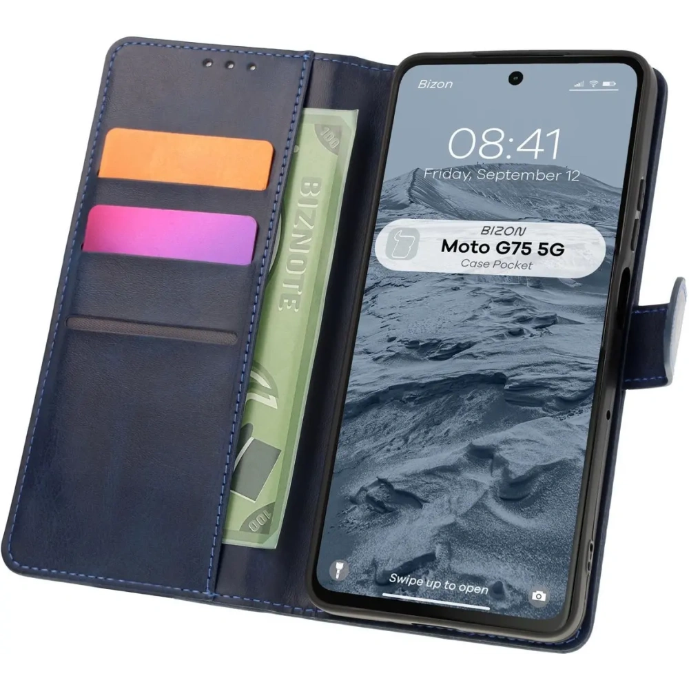 Hurtownia GSM - Bizon Case Pocket Motorola Moto G75 5G marineblau - BIZ8352 - {ean13} - Hurt