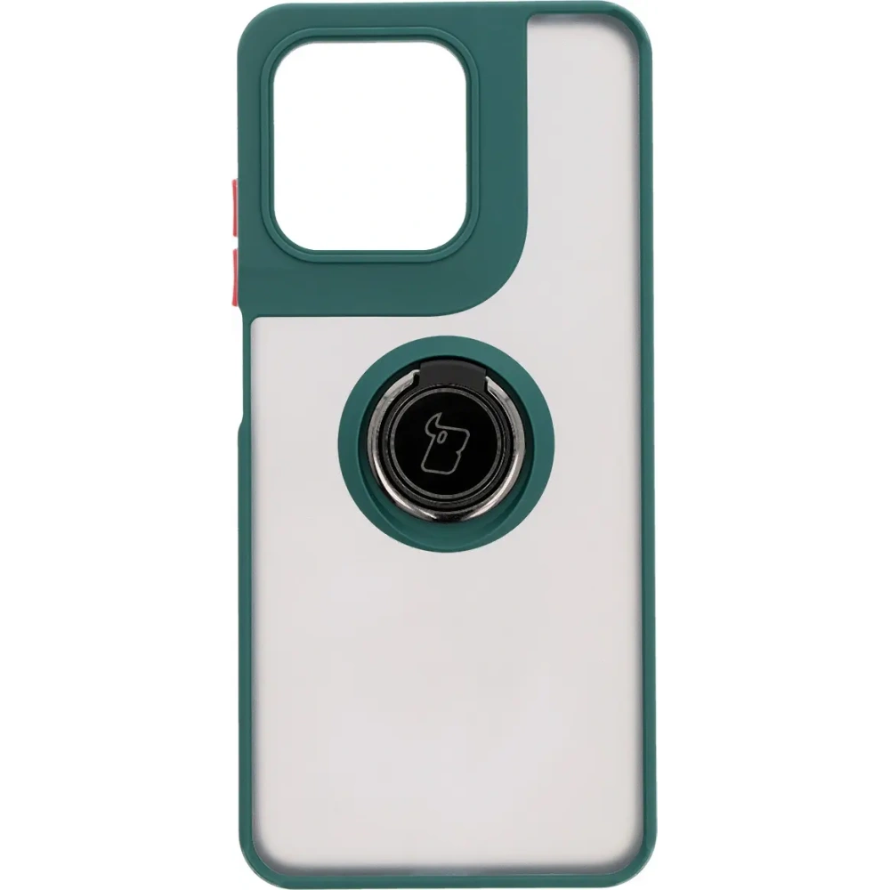 Wholesale Bizon Case Hybrid Ring Motorola Moto G15 / G15 Power smoky with a dark green frame - BIZ8353 - {ean13} - Hurt