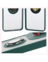 Wholesale Bizon Case Hybrid Ring Motorola Moto G15 / G15 Power smoky with a dark green frame - BIZ8353 - {ean13} - Hurt