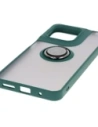 Wholesale Bizon Case Hybrid Ring Motorola Moto G15 / G15 Power smoky with a dark green frame - BIZ8353 - {ean13} - Hurt