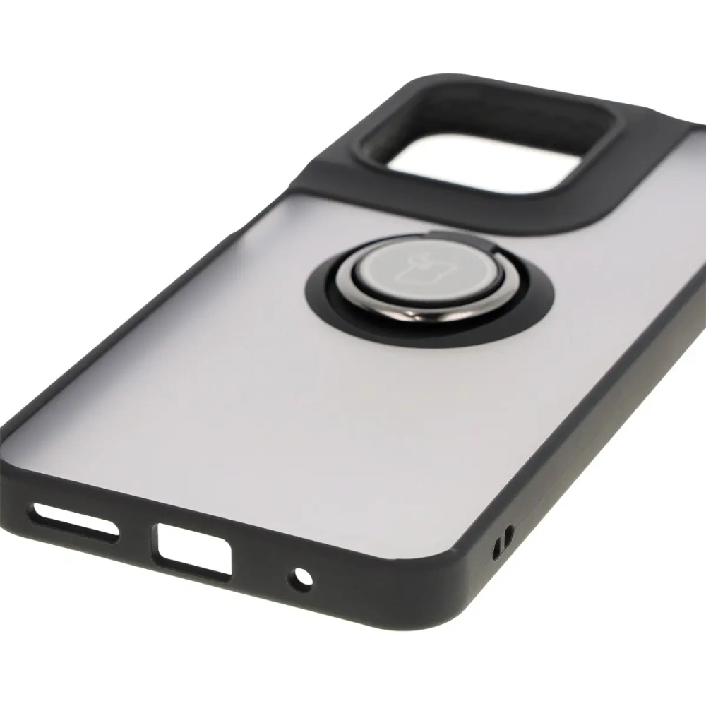 Wholesale Bizon Case Hybrid Ring Motorola Moto G15 / G15 Power smoky with a black frame - BIZ8354 - {ean13} - Hurt