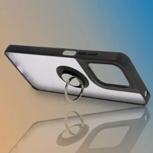 Hurtownia GSM - Etui z uchwytem na palec Bizon Case Hybrid Ring do Motorola Moto G15 / G15 Power kouřové s černým rámečkem - BIZ8354 - {ean13} - Hurt