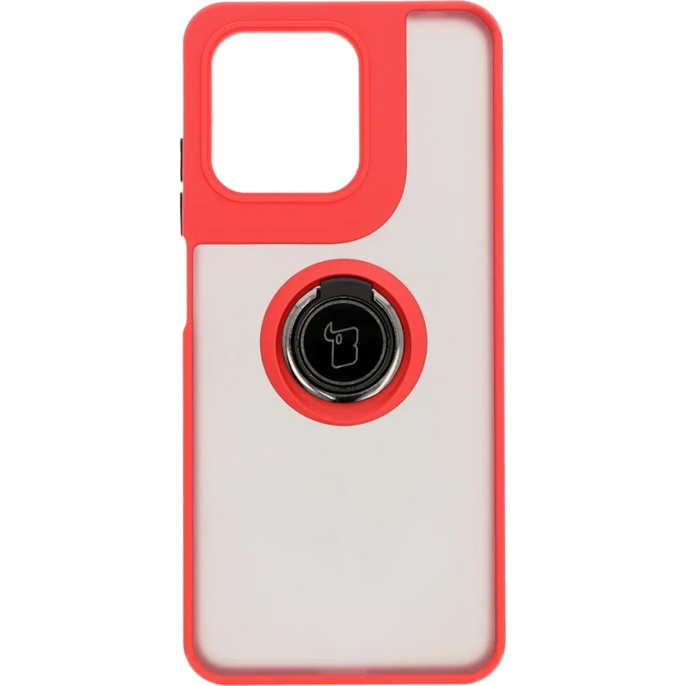 Hurtownia GSM - Bizon Case Hybrid Ring Motorola Moto G15 / G15 Power füstös piros kerettel - BIZ8355 - {ean13} - Hurt