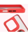 Hurtownia GSM - Bizon Case Hybrid Ring Motorola Moto G15 / G15 Power füstös piros kerettel - BIZ8355 - {ean13} - Hurt