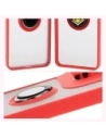 Hurtownia GSM - Bizon Case Hybrid Ring Motorola Moto G15 / G15 Power füstös piros kerettel - BIZ8355 - {ean13} - Hurt