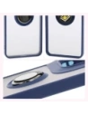 Wholesale Bizon Case Hybrid Ring Motorola Moto G15 / G15 Power smoky with a dark blue frame - BIZ8356 - {ean13} - Hurt