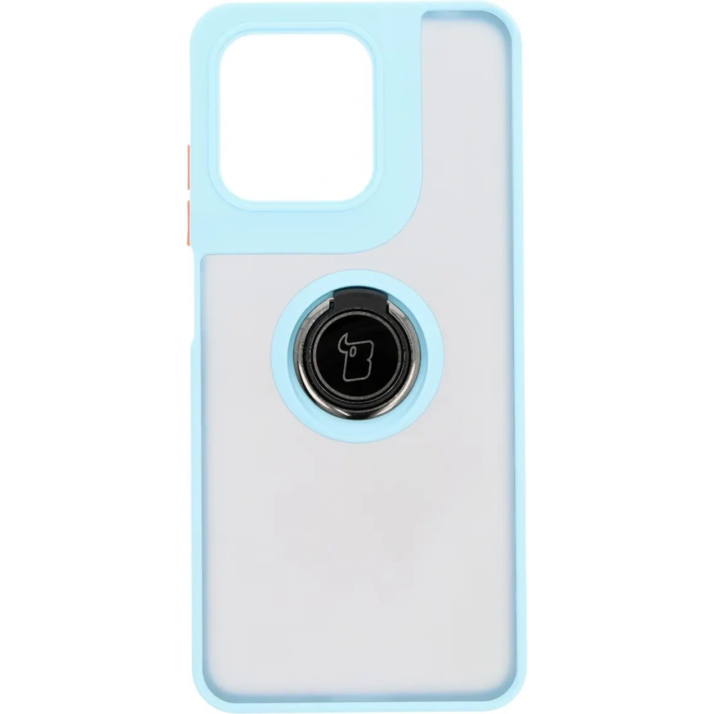 Hurtownia GSM - Bizon Case Hybrid Ring Motorola Moto G15 / G15 Power rauchig mit einem hellblauen Rahmen - BIZ8357 - {ean13} - Hurt