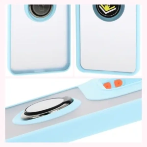 Hurtownia GSM - Etui z uchwytem na palec Bizon Case Hybrid Ring do Motorola Moto G15 / G15 Power kouřové s jasně modrým rámem - BIZ8357 - {ean13} - Hurt