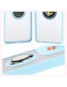 Wholesale Bizon Case Hybrid Ring Motorola Moto G15 / G15 Power smoky with a light blue frame - BIZ8357 - {ean13} - Hurt