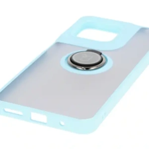 Hurtownia GSM - Etui z uchwytem na palec Bizon Case Hybrid Ring do Motorola Moto G15 / G15 Power kouřové s jasně modrým rámem - BIZ8357 - {ean13} - Hurt