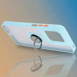 Hurtownia GSM - Etui z uchwytem na palec Bizon Case Hybrid Ring do Motorola Moto G15 / G15 Power kouřové s jasně modrým rámem - BIZ8357 - {ean13} - Hurt