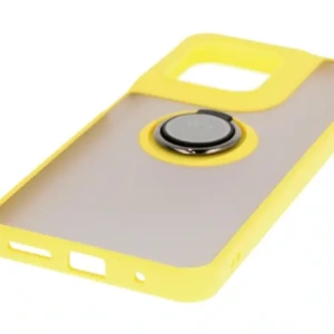 Hurtownia GSM - Etui s úchytem na prst Bizon Case Hybrid Ring pro Motorola Moto G15 / G15 Power kouřové se žlutým rámečkem - BIZ8358 - {ean13} - Hurt