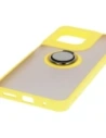 Wholesale Bizon Case Hybrid Ring Motorola Moto G15 / G15 Power smoky with a yellow frame - BIZ8358 - {ean13} - Hurt