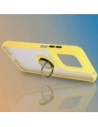 Wholesale Bizon Case Hybrid Ring Motorola Moto G15 / G15 Power smoky with a yellow frame - BIZ8358 - {ean13} - Hurt
