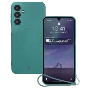 Hurtownia GSM - Bizon Case Silikon Magnetic Sq Samsung Galaxy A16 4G / 5G dunkelgrün - BIZ8361 - {ean13} - Hurt