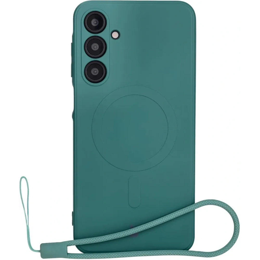 Hurtownia GSM - Bizon Case Silicone Magnetic Sq Samsung Galaxy A16 4G / 5G verde închis - BIZ8361 - {ean13} - Hurt