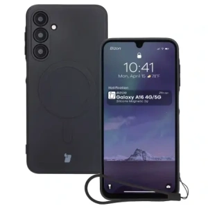 Hurtownia GSM - Bizon Case Silikon Magnetic Sq Samsung Galaxy A16 4G / 5G schwarz - BIZ8362 - {ean13} - Hurt