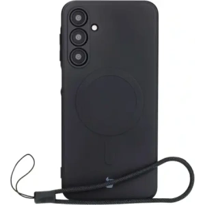 Hurtownia GSM - Silikonové pouzdro s magnetickým kroužkem Bizon Case Silicone Magnetic Sq pro Samsung Galaxy A16 4G / 5G černé - BIZ8362 - {ean13} - Hurt
