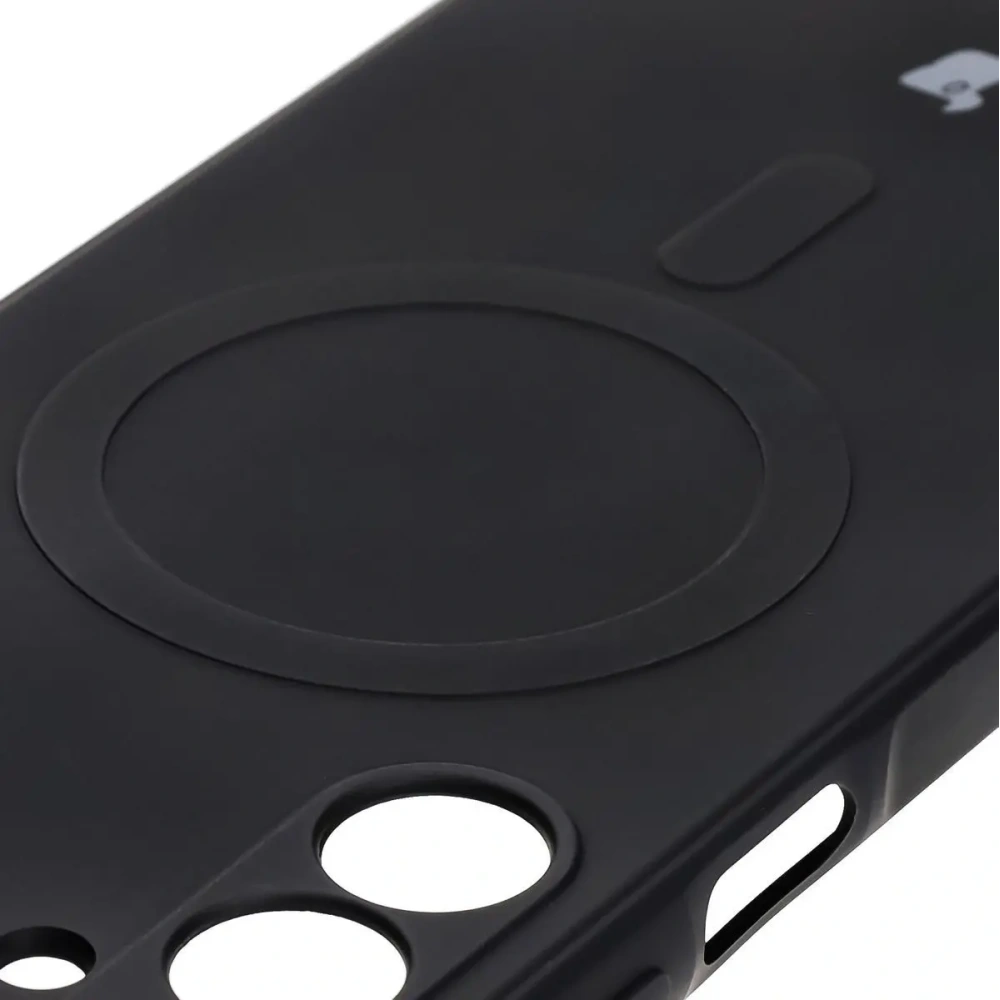 Hurtownia GSM - Silikonové pouzdro s magnetickým kroužkem Bizon Case Silicone Magnetic Sq pro Samsung Galaxy A16 4G / 5G černé - BIZ8362 - {ean13} - Hurt