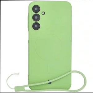 Wholesale Bizon Case Silicone Magnetic Sq Samsung Galaxy A16 4G / 5G light green - BIZ8366 - {ean13} - Hurt