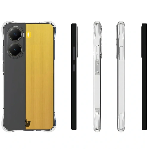 Elastyczne etui Bizon Case Salpa do Xiaomi Poco X7 Pro przezroczyste